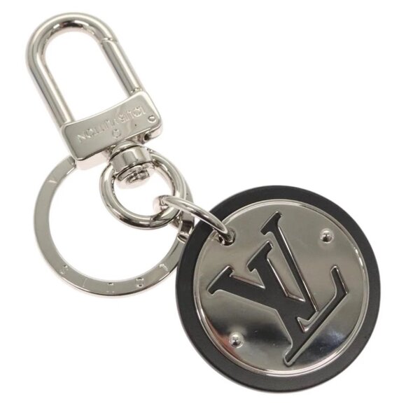 LOUIS VUITTON LV Circle Key Holder Metal Silver LV Auth - Picture 1 of 9